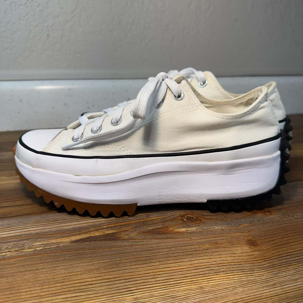 Converse Run Star Hike Ox Platform Sneakers Women’s 8.5 Men’s 7 Egret White Gum